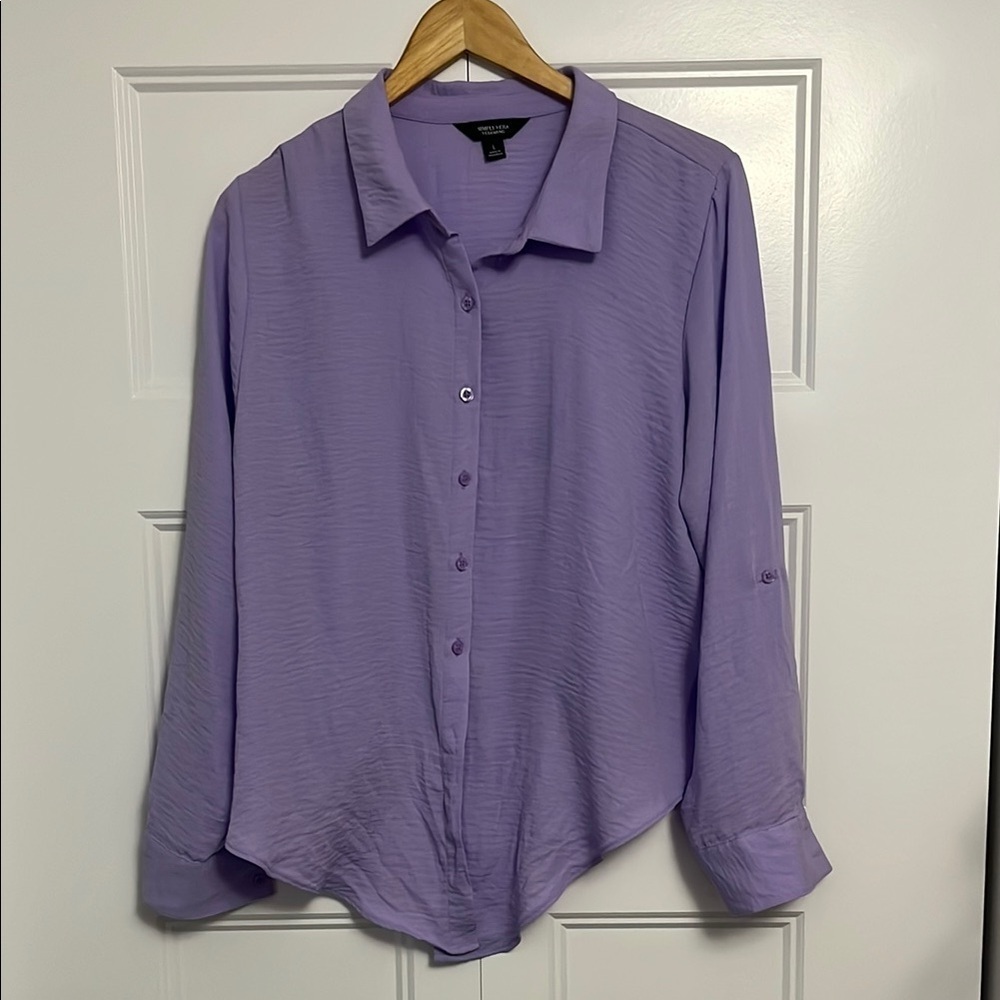 Simply Vera Vera Wang Lavender Blouse
